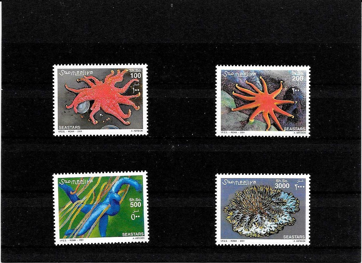 Briefmarken  -somalia -fische  -satz -2001