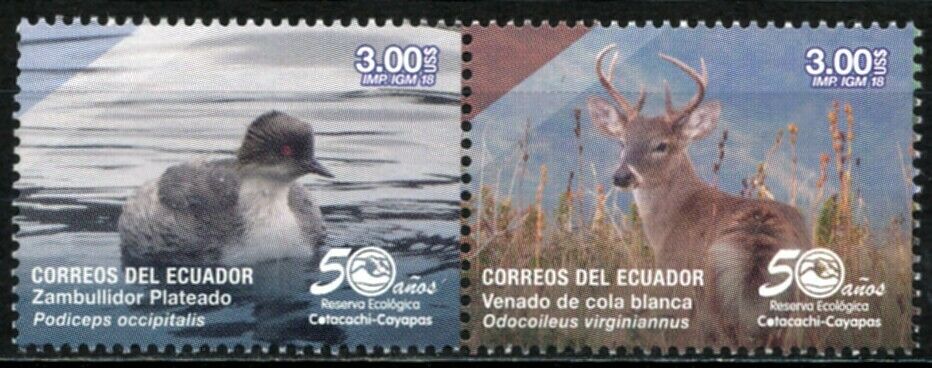 Ecuador Postfrisch Vögel Hirsch